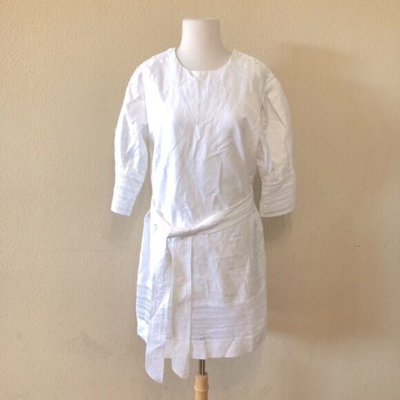 Rebecca Minkoff White Georgina Lace Trim Dress
Size Medium - Picture 3 of 12
